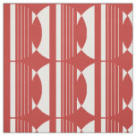 Red Circle Pattern Fabric
