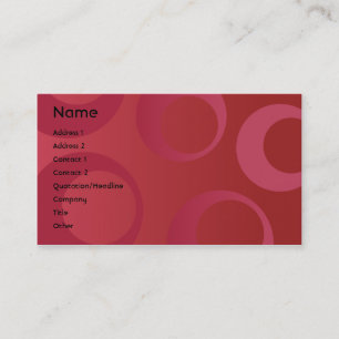 Red Circles - Business Card