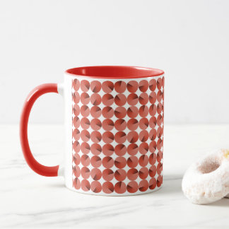 Red Circles Pattern Mug