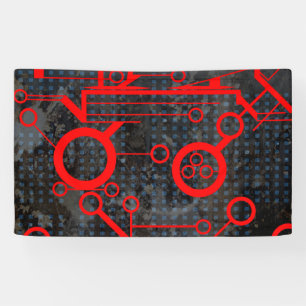 Red Circuit Banner