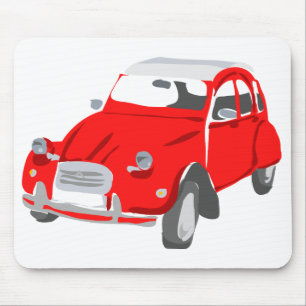 Red Citroen 2 CV Mousemat Mouse Pad
