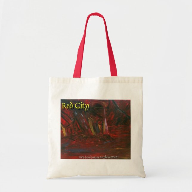 RED CITY TOTE BAG (Front)
