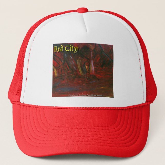 red city trucker hat (Front)
