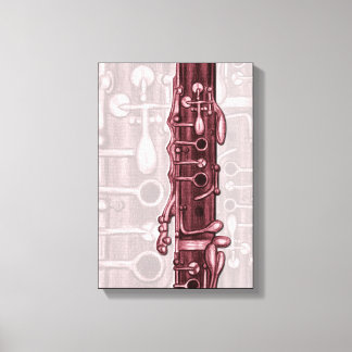 Red Clarinet Canvas Print