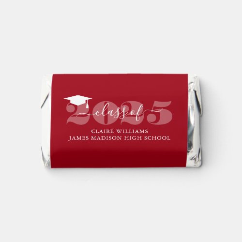 Red Class of 2023 Personalized Photo Graduation Hersheys Miniatures