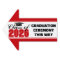 Red Class of 2026 Graduation Arrow Yard