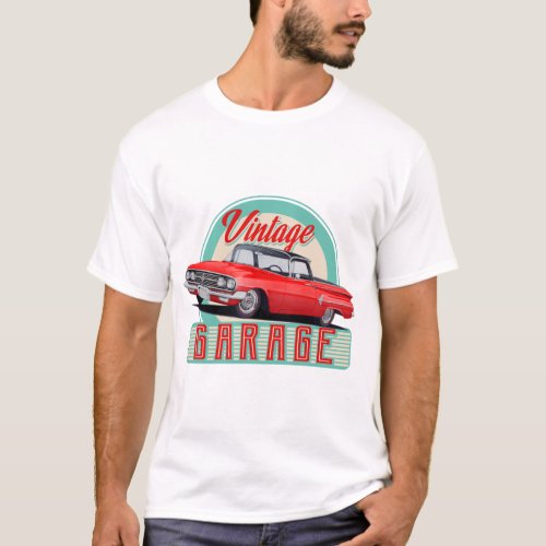 Red Classic Car of the 1960's T-Shirt