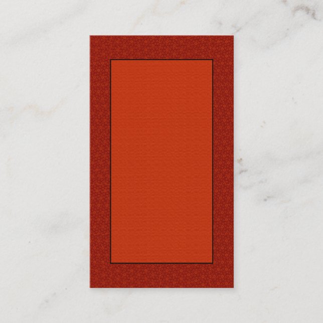Red Classic Customizable Business Cards (Front)
