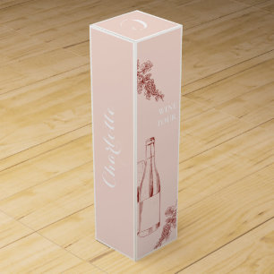 Red Classic Elegant Customizable Wine Tour Gift Bo Box