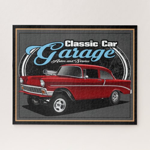 Red Classic Gasser Jigsaw Puzzle