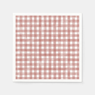 Red Classic Gingham Napkins