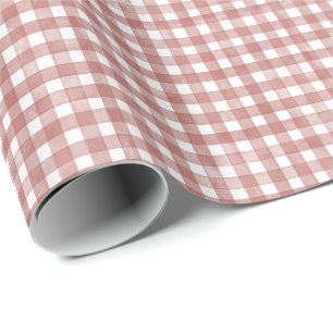 Red Classic Gingham Wrapping Paper