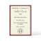 Red Classic Graduation Announcement Round Corners
