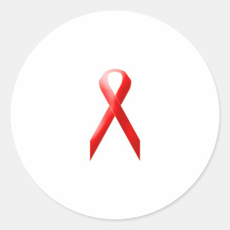 Red Classic Round Sticker