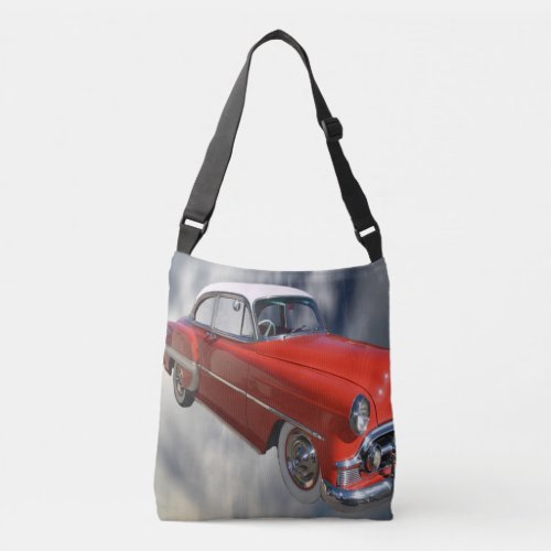 Red Classy Classic Vintage Car Crossbody Bag