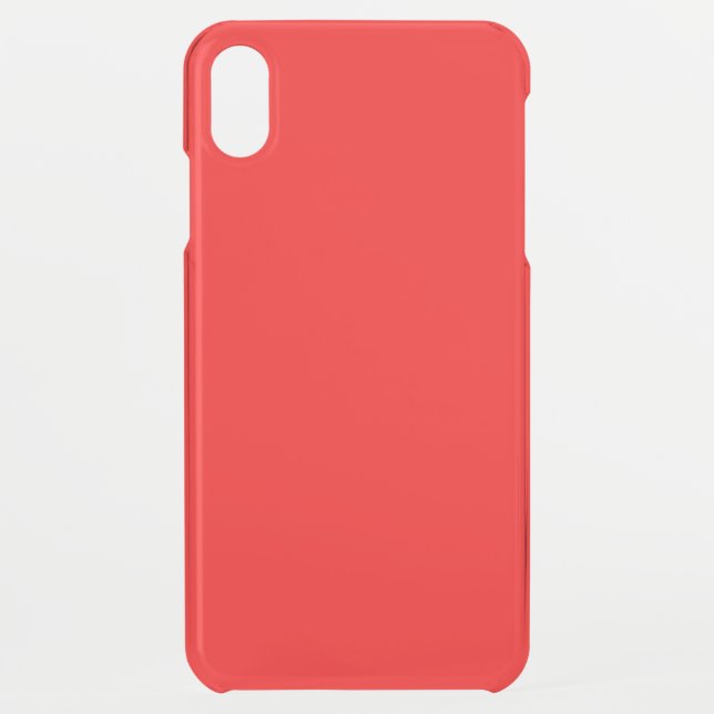 Red Clear iPhone XS Max Case (Back)
