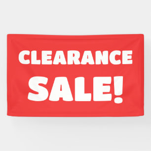 Red Clearance Sale Banner