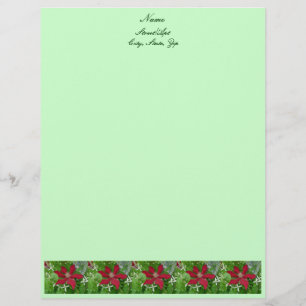 Red Clematis Letterhead
