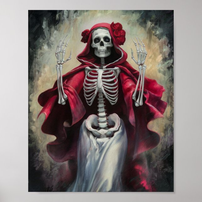 Red Cloak Santa Muerte Poster (Front)