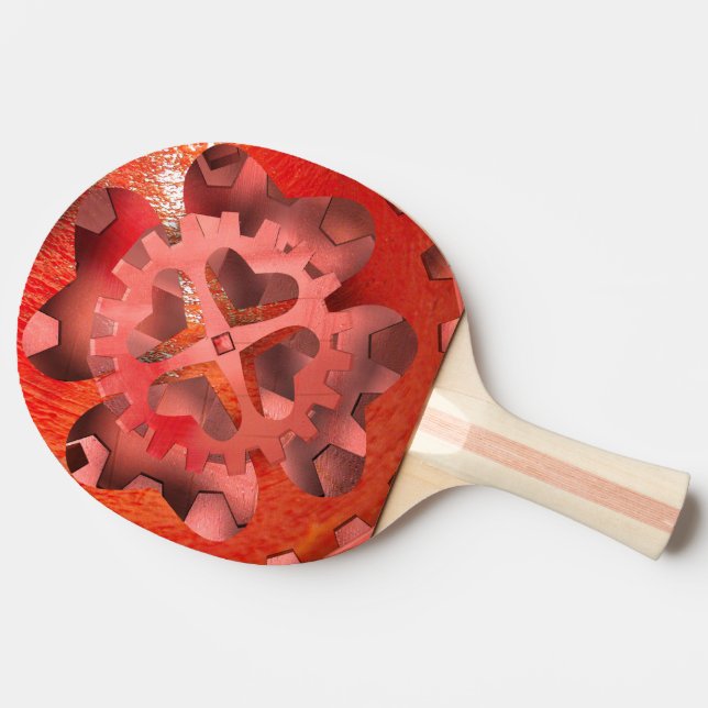 red clockwork ping pong paddle (Side)