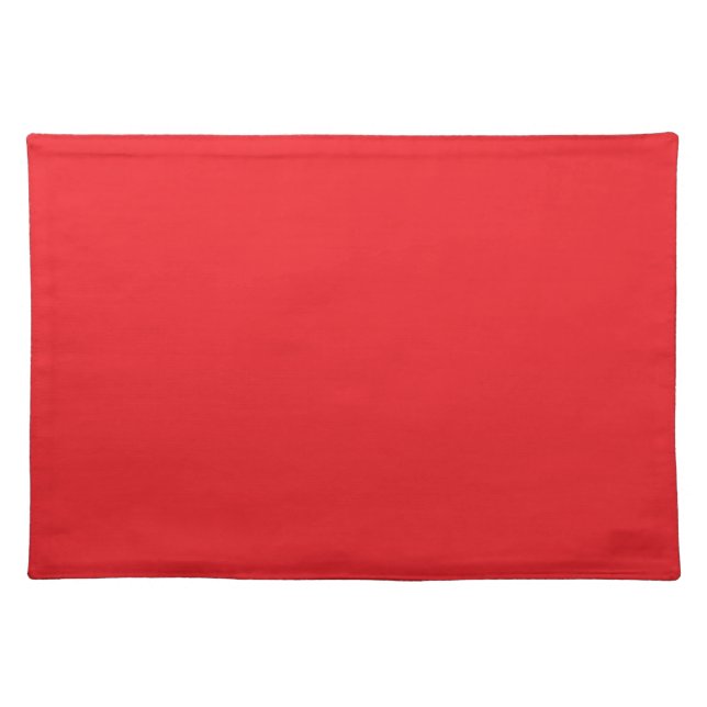 Red             cloth placemat (Front)