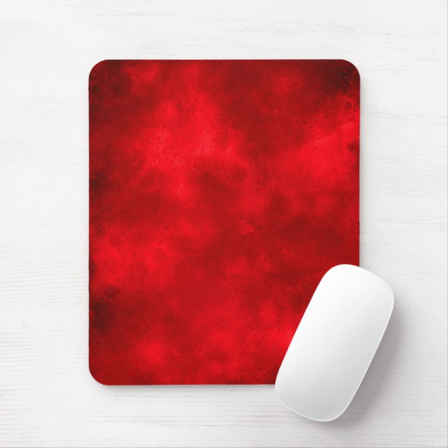 Red Cloud Effect Mouse Mat (With Mouse)