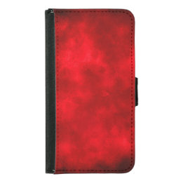 Red Cloud Effect Phone Wallet Case