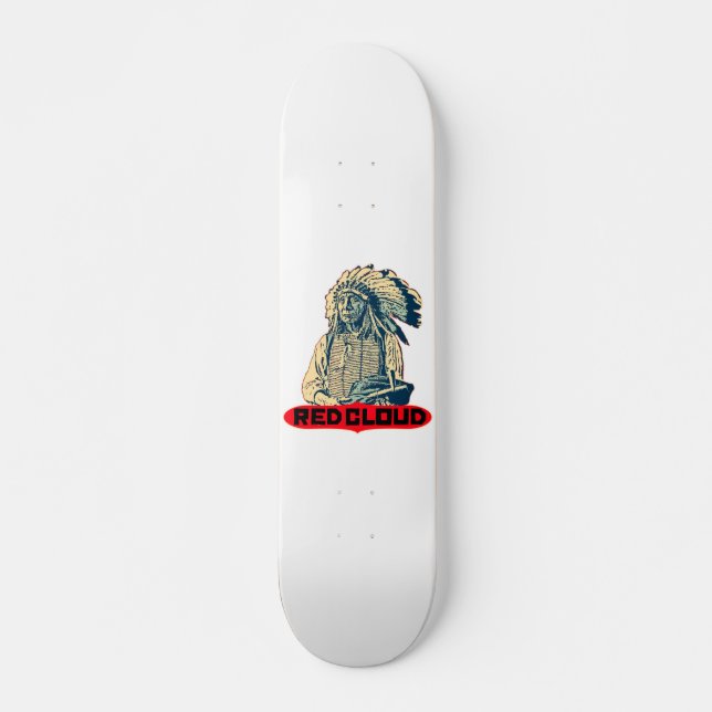 Red Cloud Skateboard Deck (Front)