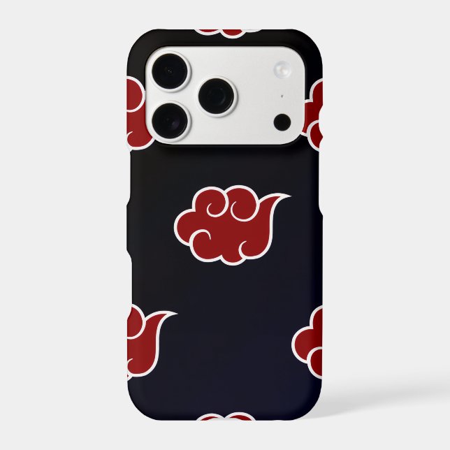 Red Clouds Anime Pattern  Iphone Case (Back)