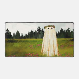 Red Clover Ghost Desk Mat