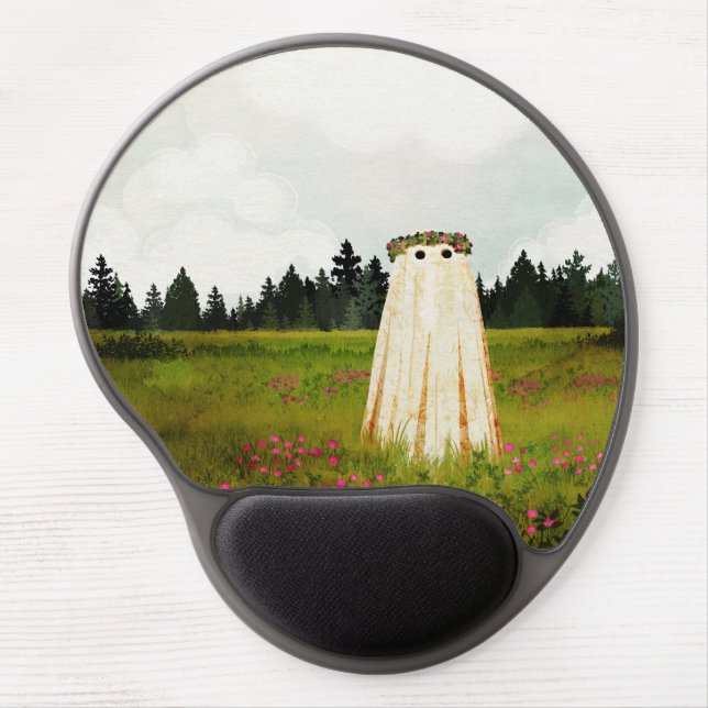 Red Clover Ghost Gel Mouse Pad (Front)