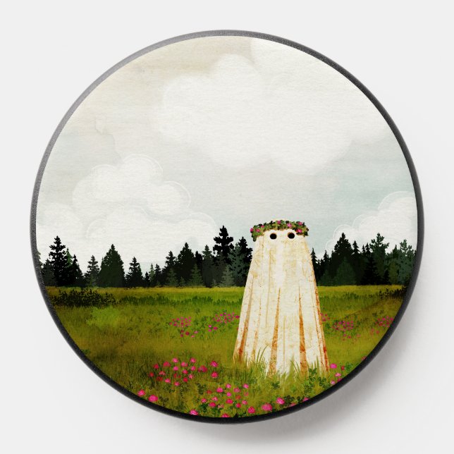 Red Clover Ghost PopSocket (Popsocket)