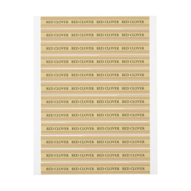 Red Clover Honey Tamper-Proof Lid Labels (Sheet)
