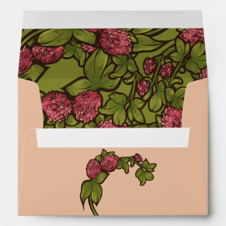 Red Clover Pattern Envelope