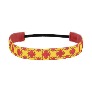 Red Clover Ribbon by Kenneth Yoncich Athletic Headband