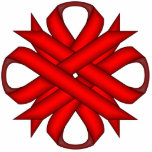 Red Clover Ribbon by Kenneth Yoncich Statuette<br><div class="desc">Red Clover Ribbon,  Key Chain.
Images Copyright (C) Kenneth Kenji Yoncich. 
All Rights Reserved.</div>