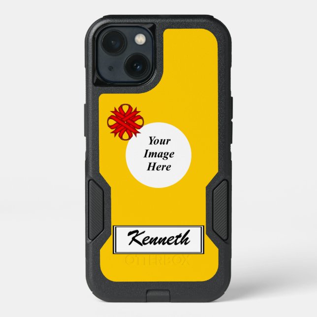 Red Clover Ribbon Template by Kenneth Yoncich Otterbox iPhone Case (Back)