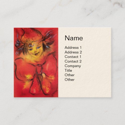 RED CLOWN BUSINESS CARD