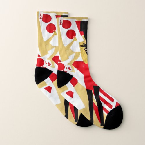 Red Club Gold Ace Socks