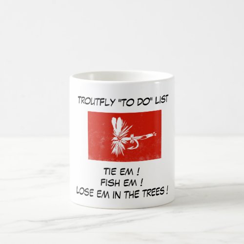 Red Coachman _ Trout Fly To Do List Mug