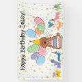 Red Cockapoo Cavapoo Dog Birthday Party Banner | Zazzle