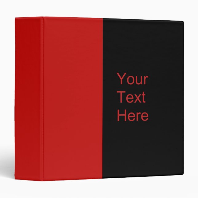 red color binder (Front/Spine)