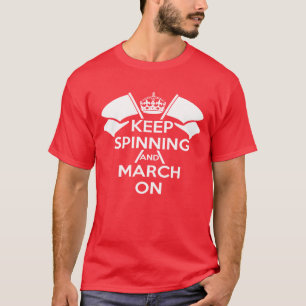 Red Color Guard Keep Calm T-shirt