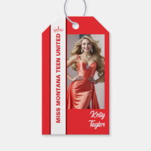 Red Color Pop Custom Photo Tags