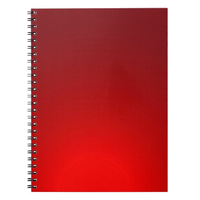 Red color simple background notebook (Front)