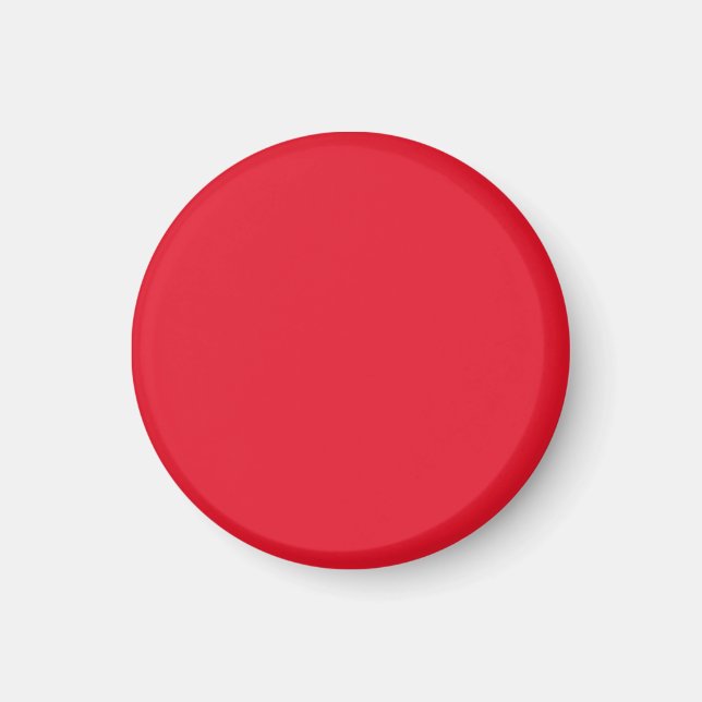 Red Color Small Round Magnet (Front)