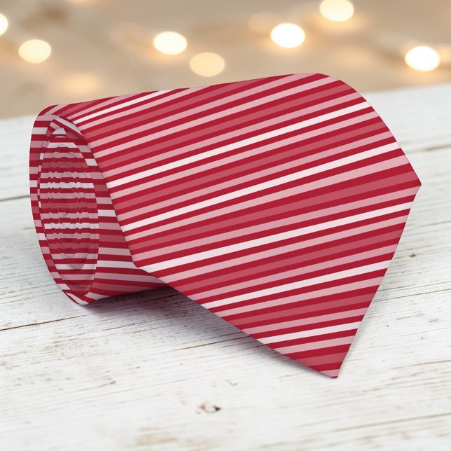 Red Color Stripes Necktie (Creator Uploaded)
