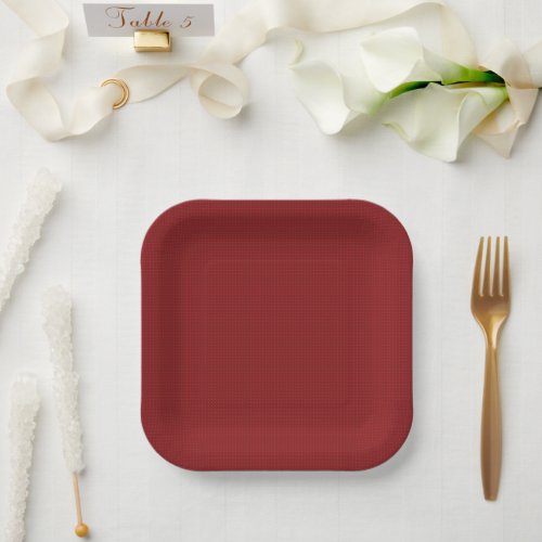 Red Colored Tiny Polka Dot Texture Light g1 Paper Plates