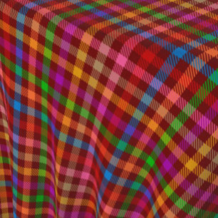 Red Colorful Gingham Plaid Pattern  Fabric