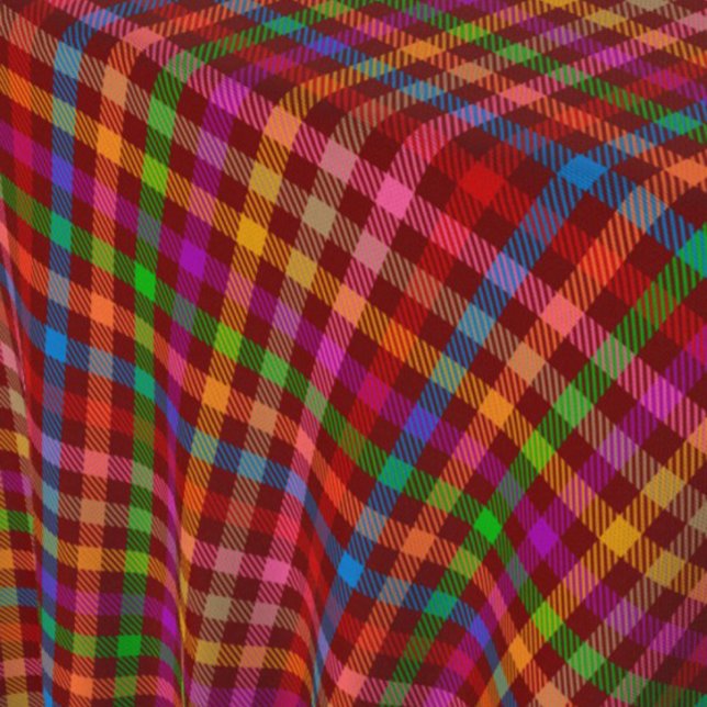 Red Colorful Gingham Plaid Pattern  Fabric (Creator Uploaded)